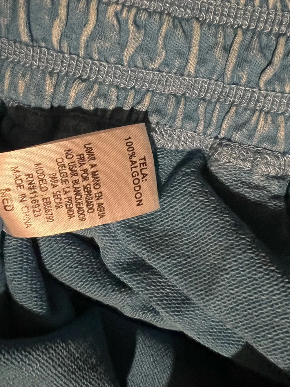 Easel Black & Light Blue mineral wash jogger pants - Picture 4 of 4
